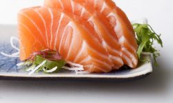 Salmon sashimi